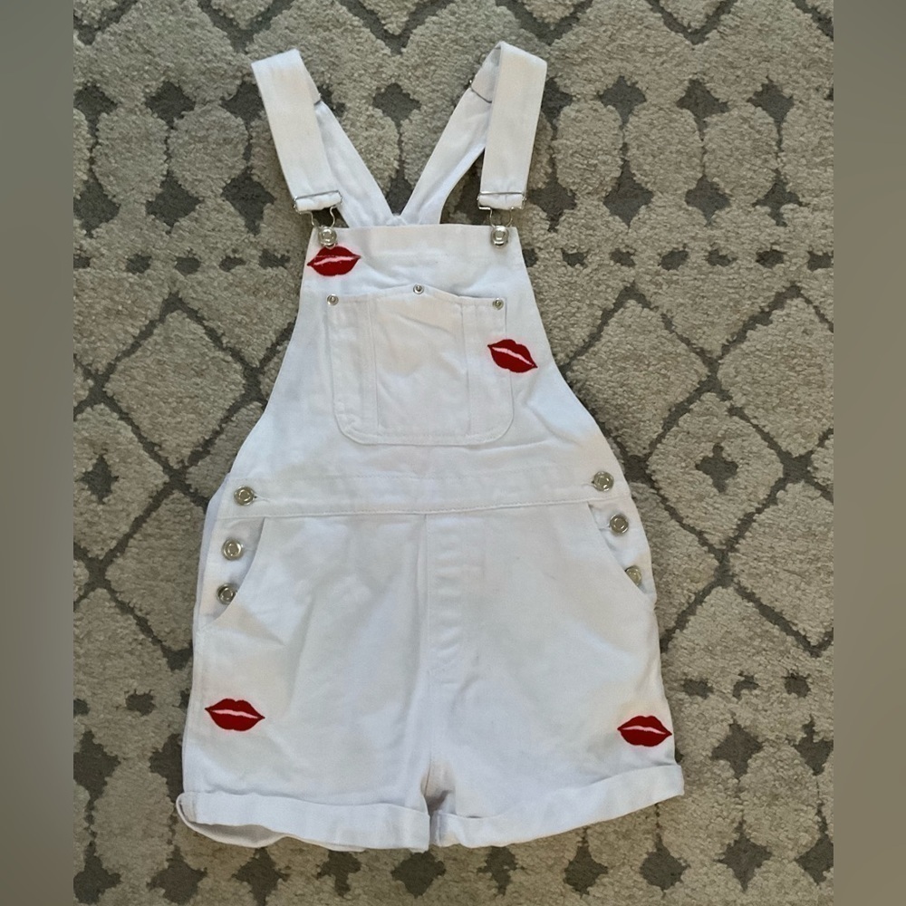 Forever 21 Twill Overall Shorts